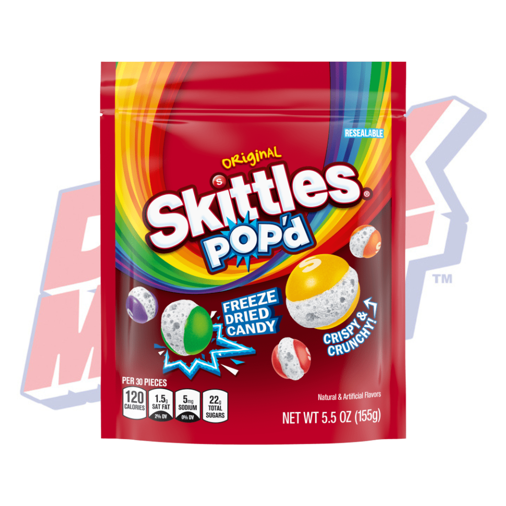 Skittles Regular Pop'd Freeze Dried - 155g