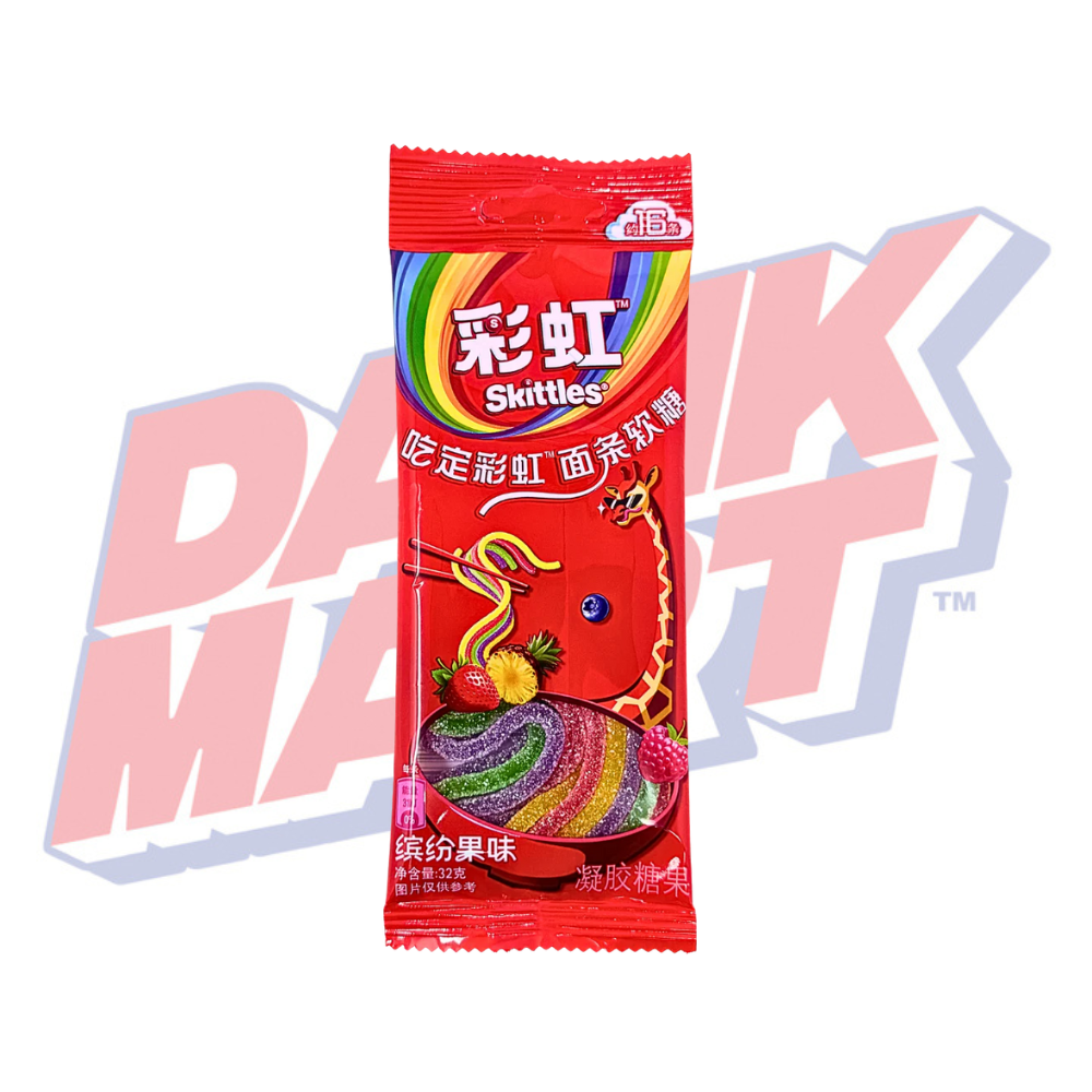 Skittles Sour Noodles Straws (China) - 32g