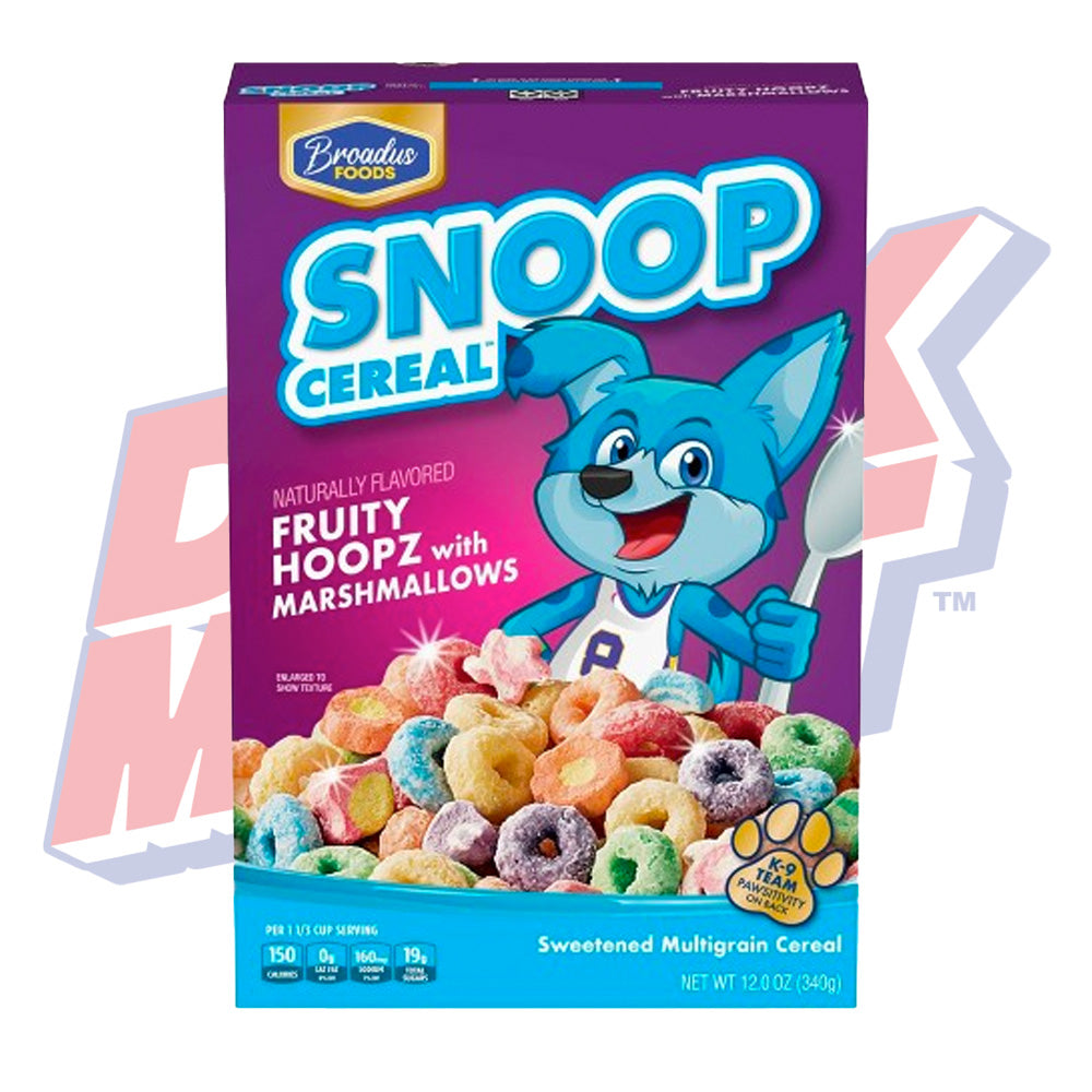 Snoop Cereal Fruity Hoops - 340g