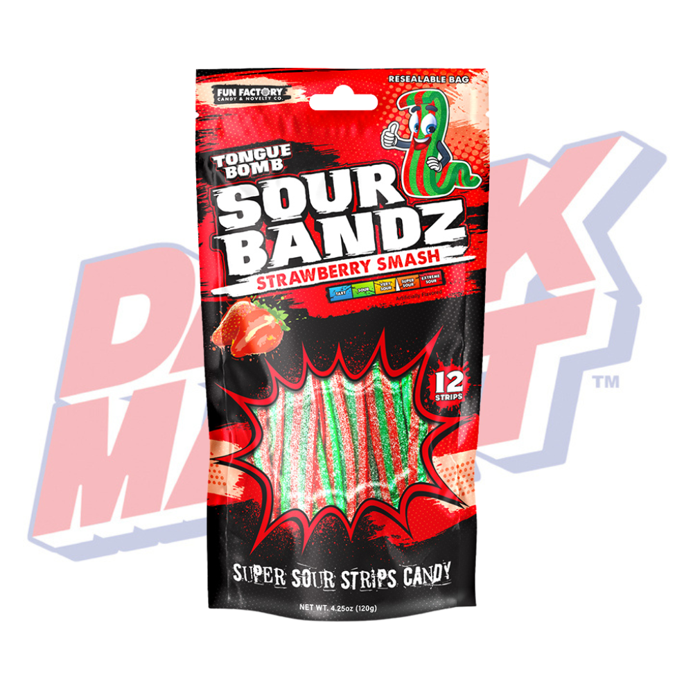 Sour Bandz Wild Strawberry - 4oz