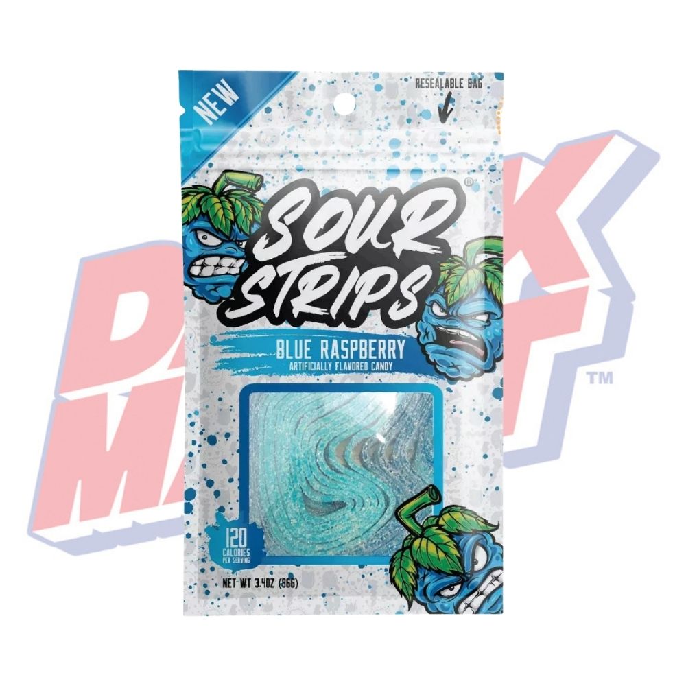 Sour Strips Blue Raspberry - 3.4oz