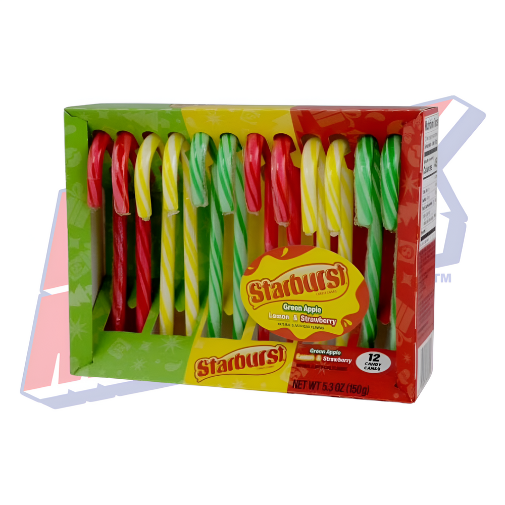 Starburst Candy Cane Pack of 12 - 5.3oz