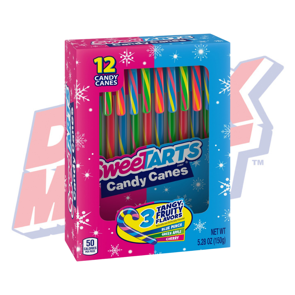 Sweetart Candy Canes 12 Pack - 5.3oz