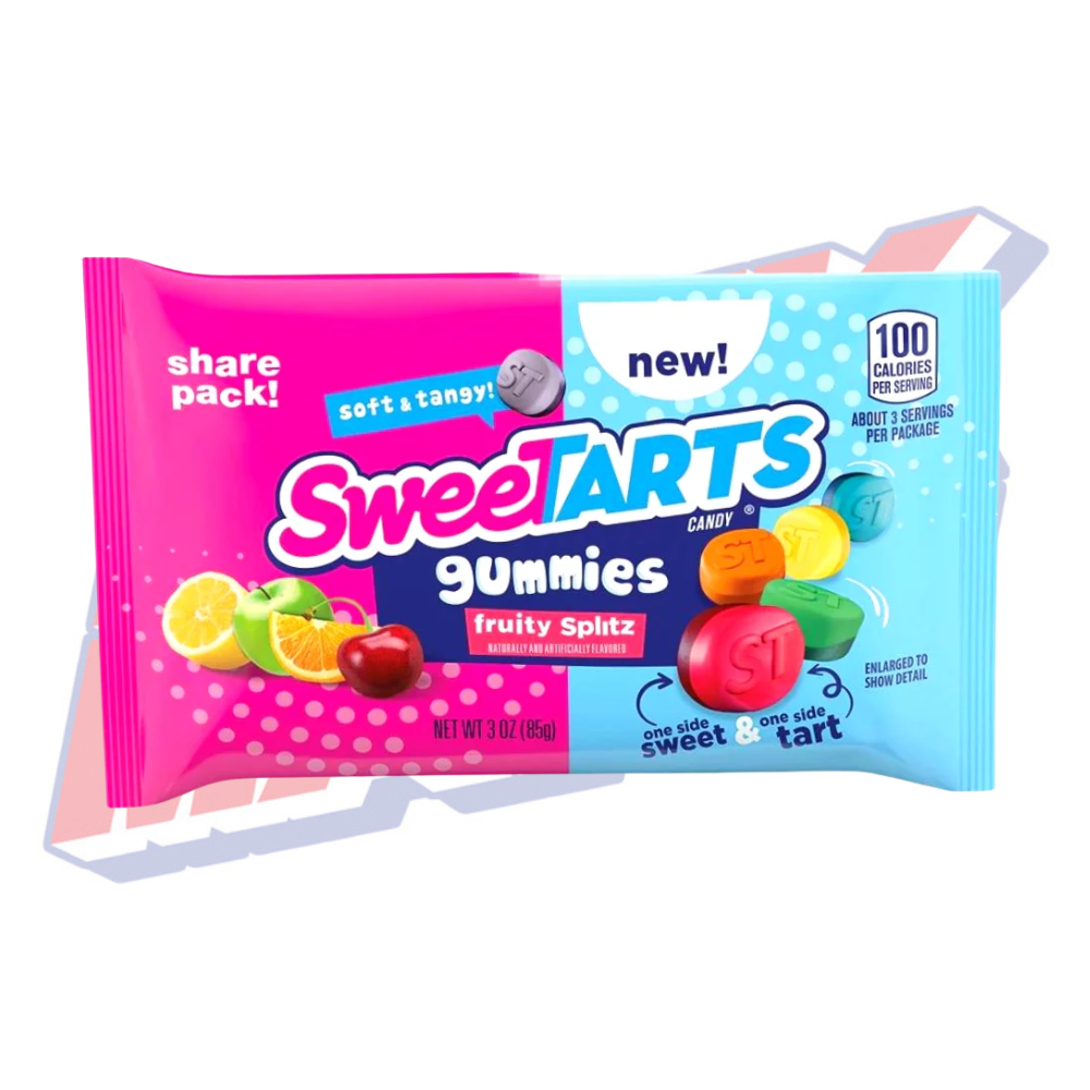 Sweetarts Gummies Fruit Splitz King Size - 3oz