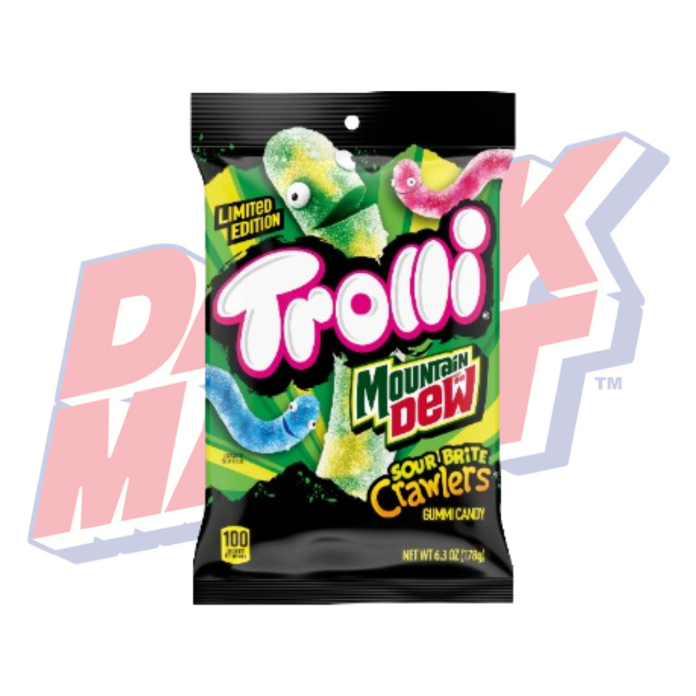 Trolli Mountain Dew Sour Brite Crawlers 6.3oz Bag