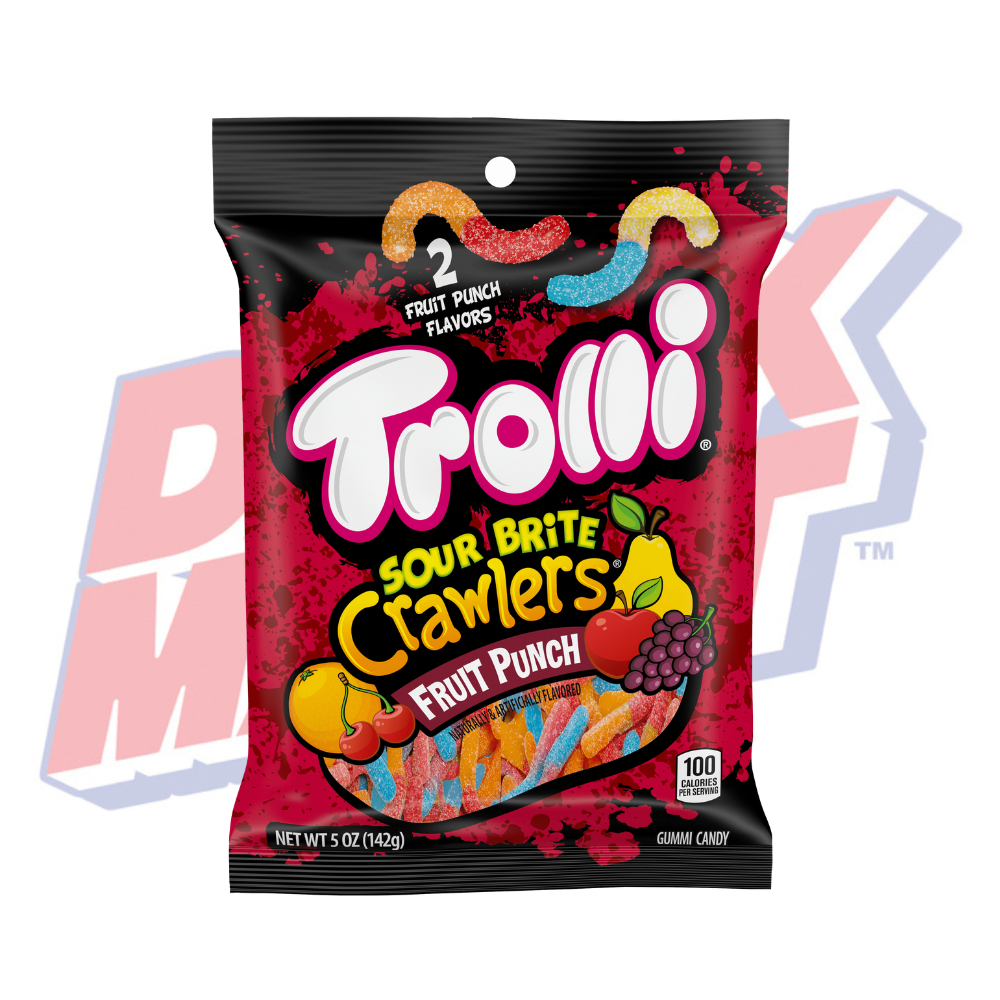 Trolli Sour Brite Crawlers Fruit Punch - 5oz