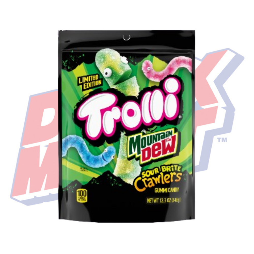 Trolli Sour Brite Crawlers Mountain Dew - 348g
