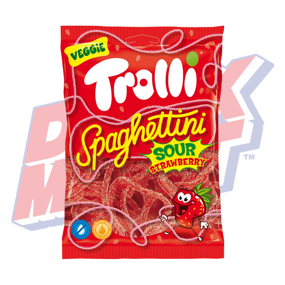 Trolli Sour Strawberry Spaghettini - 100g (Germany)