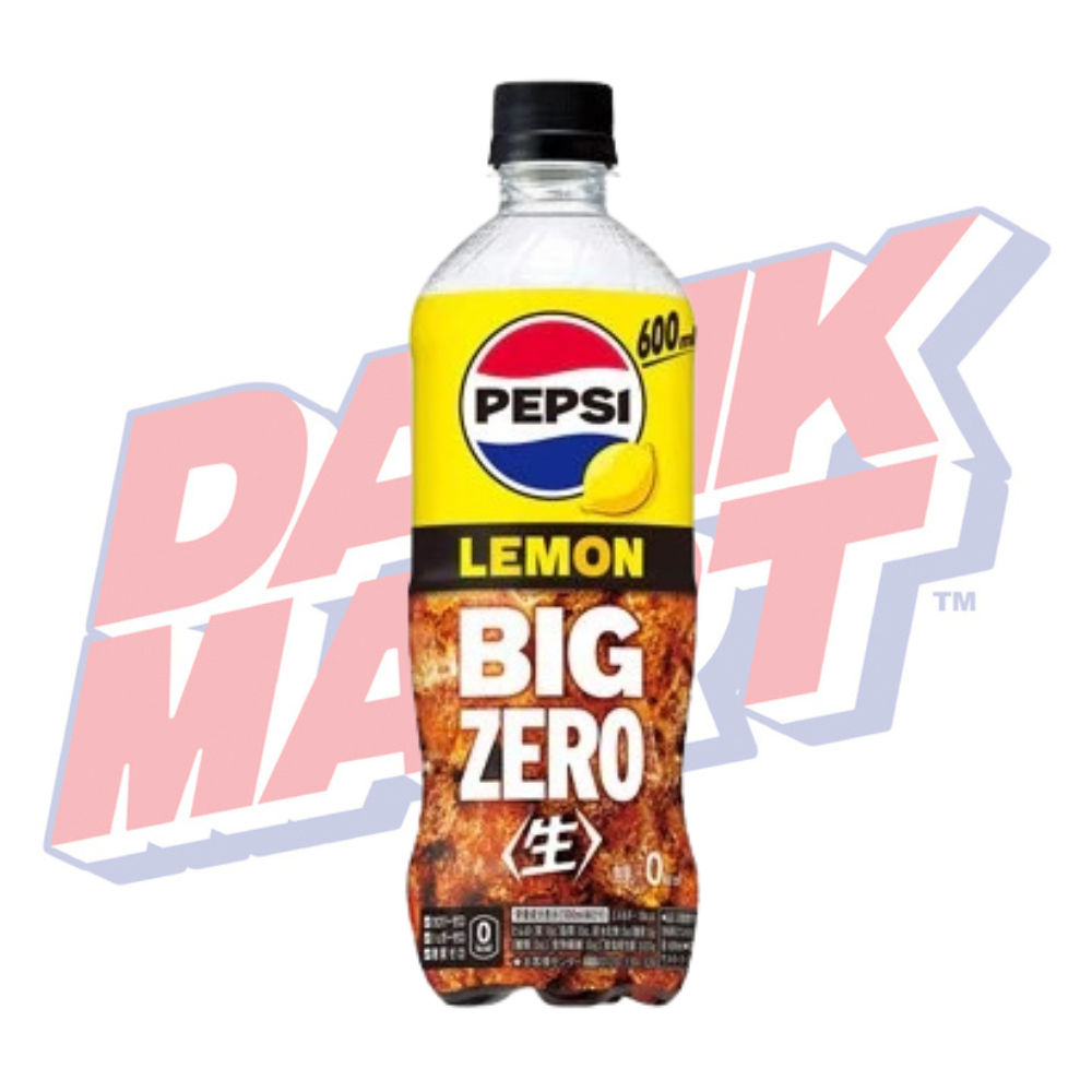 Pepsi Nama Big Zero Lemon (Japan) - 600ml