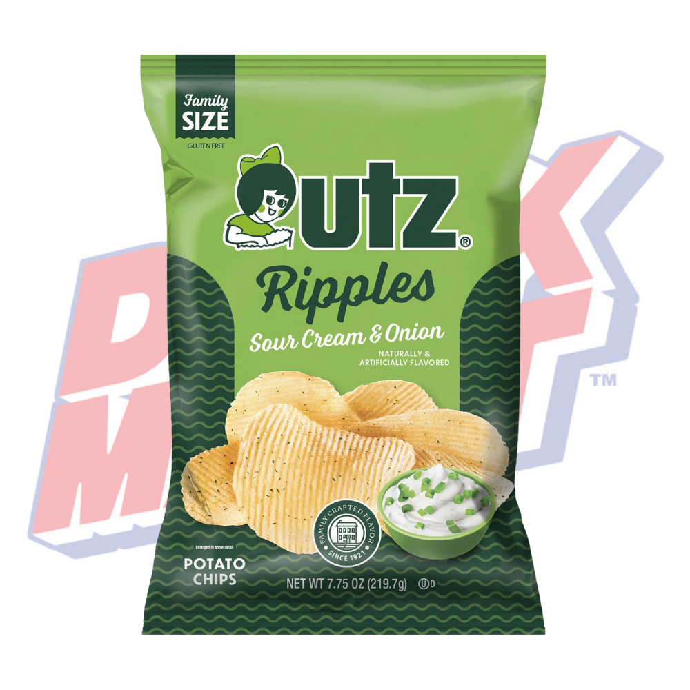 Utz Ripples Sour Cream & Onion - 7.75oz
