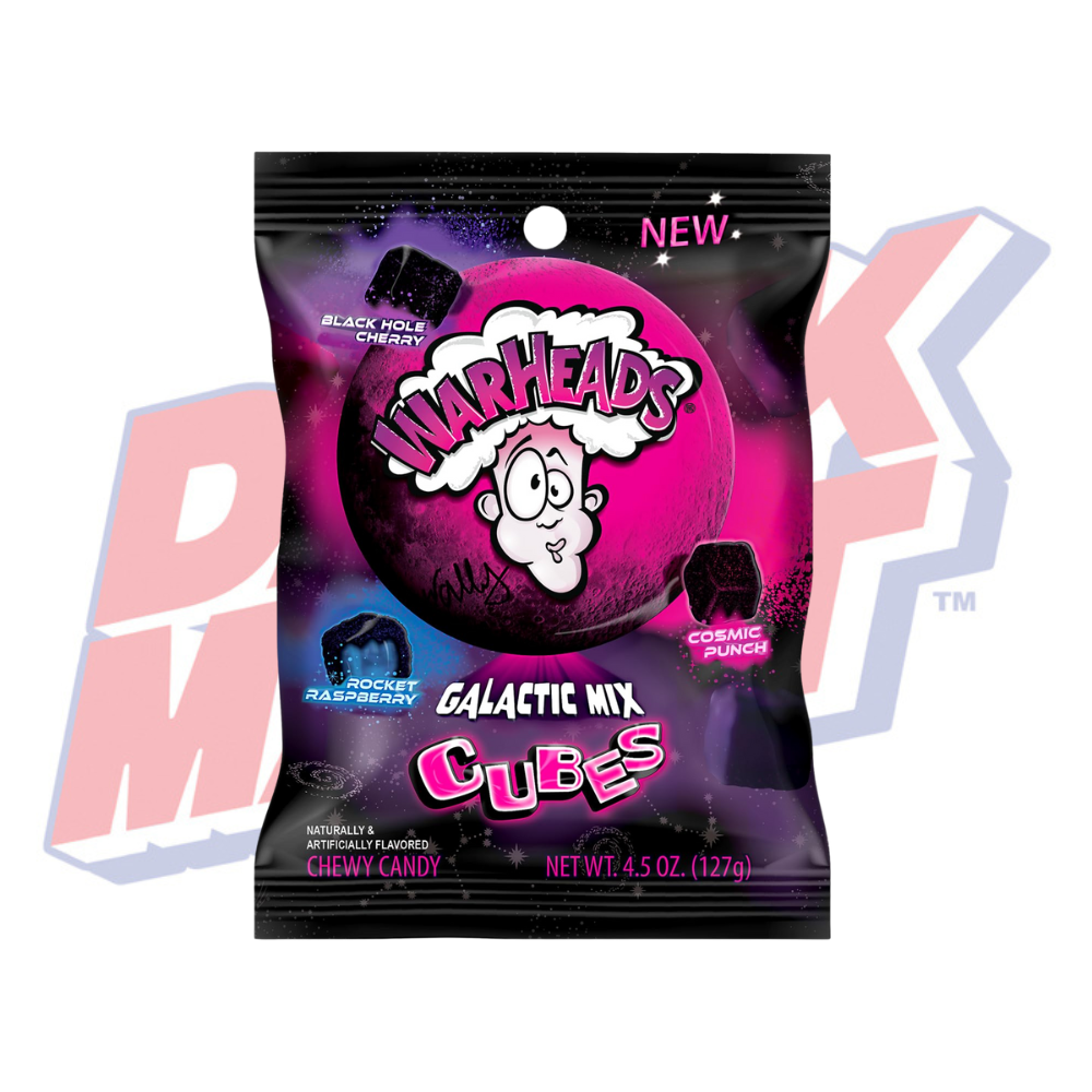 Warheads Sour Galactic Mix Cubes - 127g