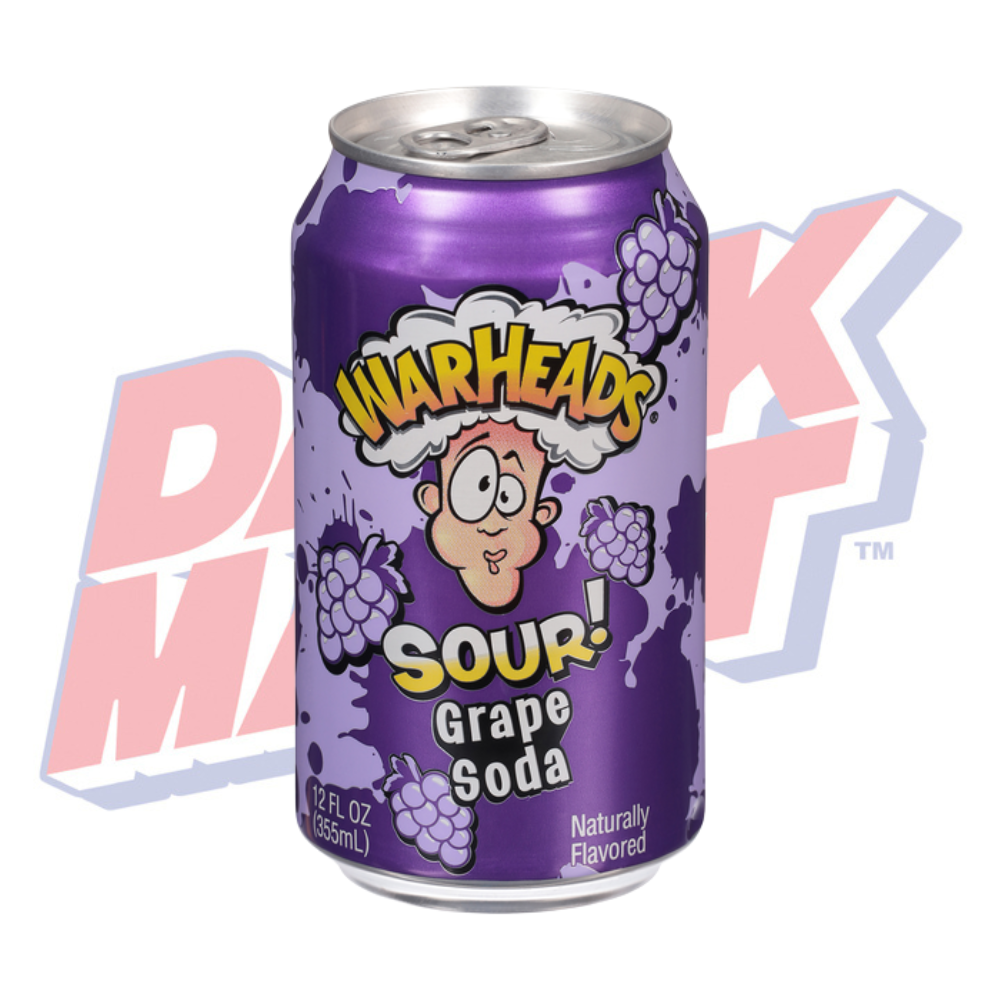Warheads Sour Grape Soda - 355m