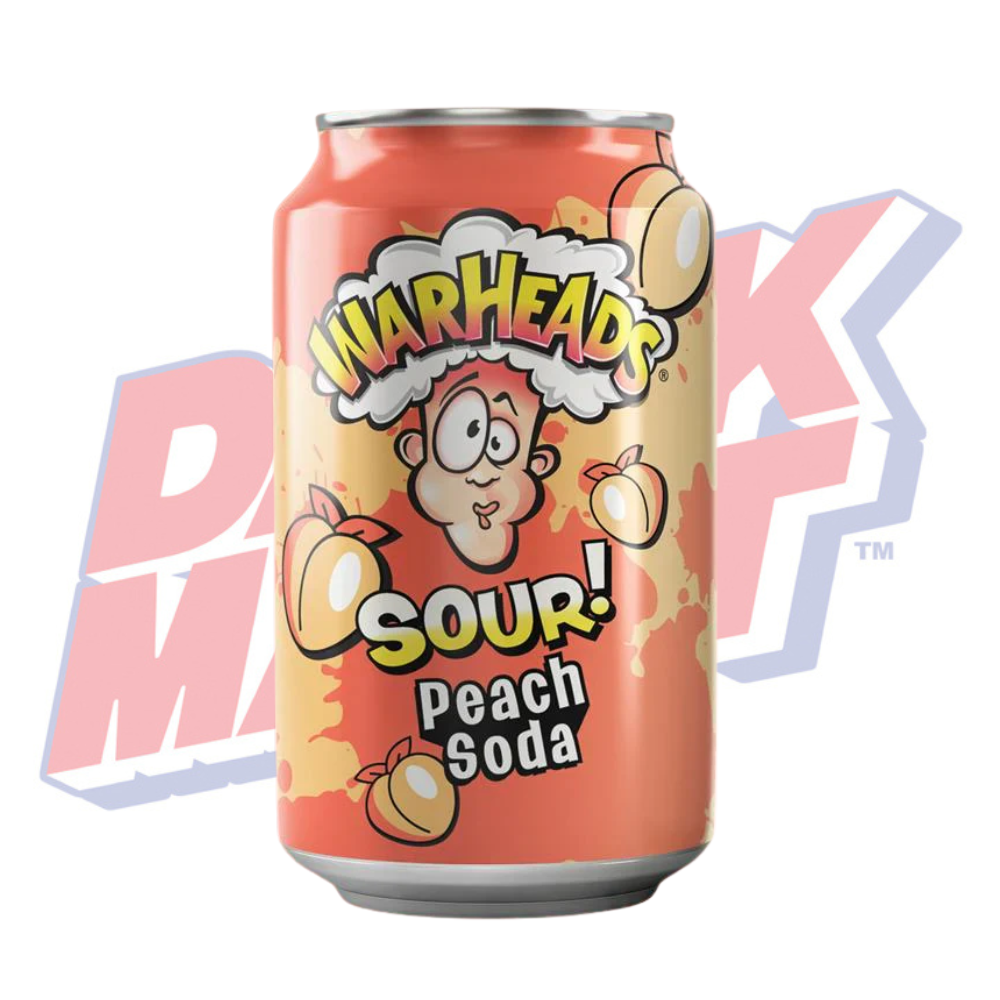 Warheads Sour Peach Soda - 355m