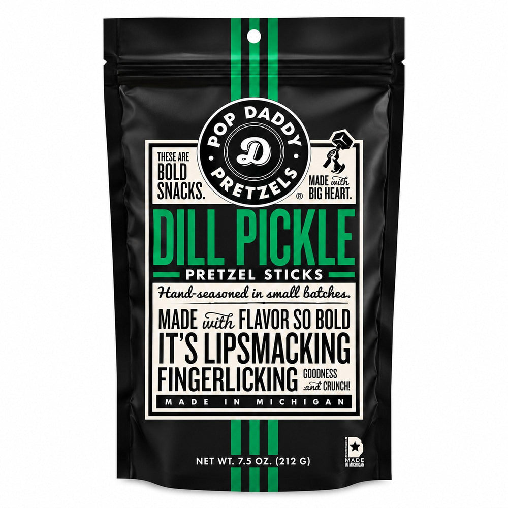 Pop Daddy Pretzel Sticks Dill Pickle - 7.5oz