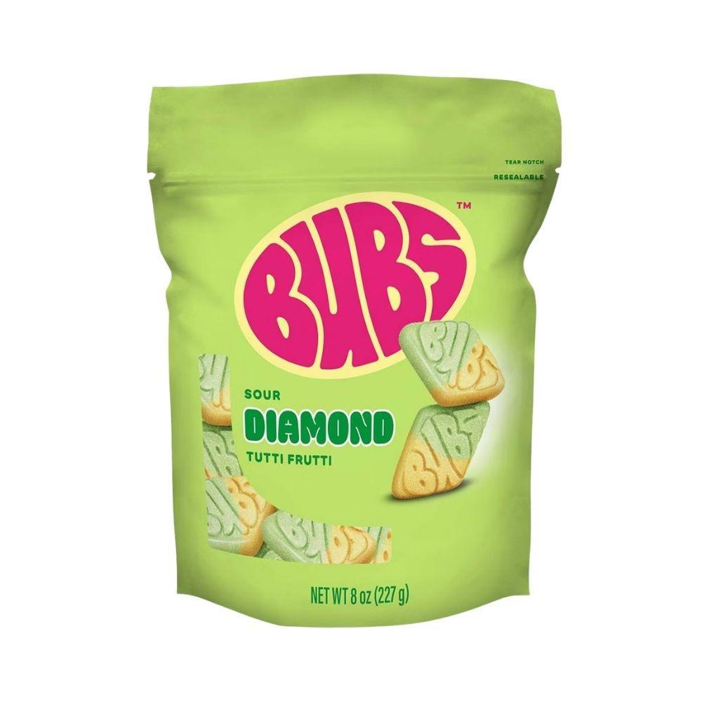 Bubs Sour Diamond Tutti Frutti - 8oz