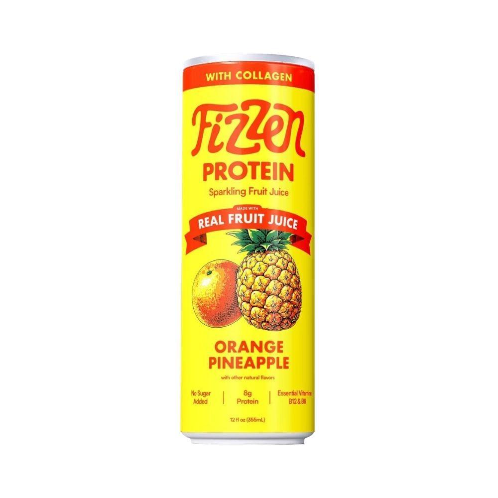 Fizzen Protein Sparkling Orange Pineapple Fruit Juice - 355ml