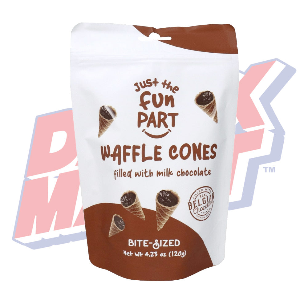 Just The Fun Part Milk Chocolate Waffle Cones - 120g