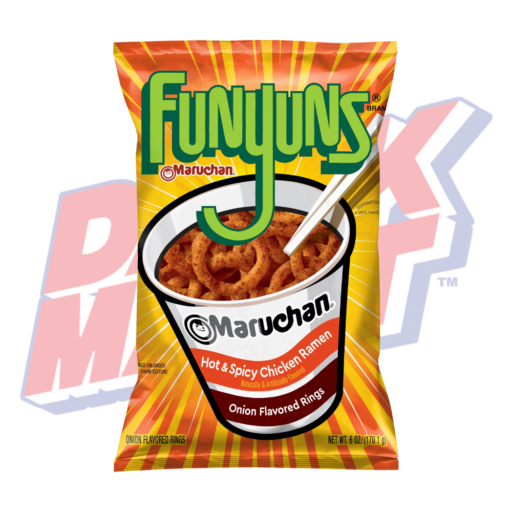 Funyuns Maruchan Hot & Spicy Chicken Ramen Onion Flavored Rings - 6oz ...