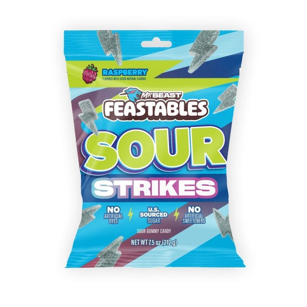 Feastables Sour Strikes Raspberry - 4.5oz