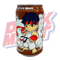 Ocean Bomb Sparkling Tea Apple Flavour Street Fighter Ryu - 330ml