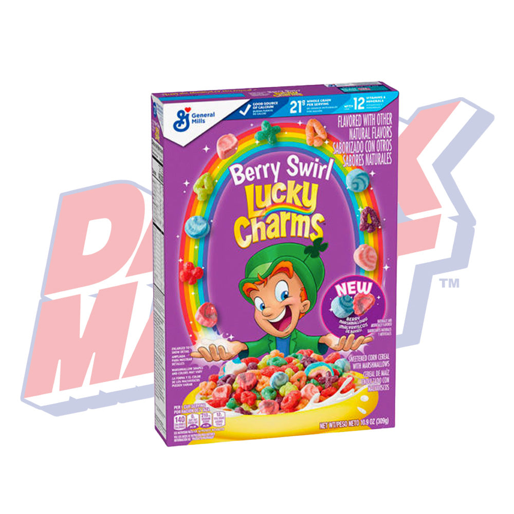 Lucky Charms Berry Swirl Cereal - 309g