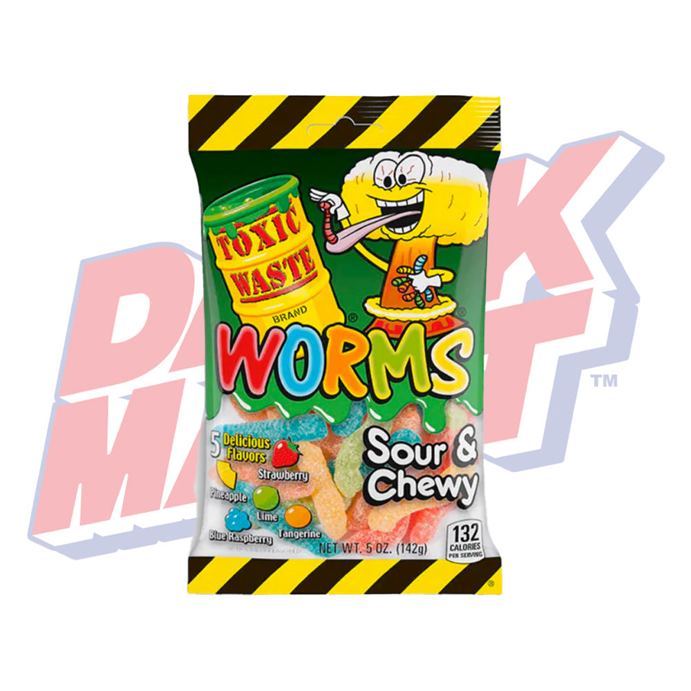 Toxic Waste Sour Worms - 5oz