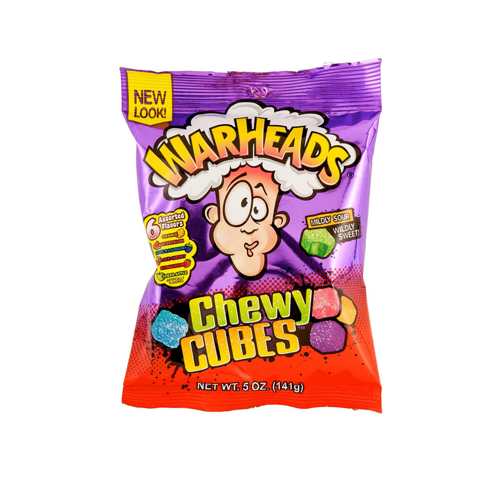 Warheads Chewy Cubes Peg Bag - 5oz