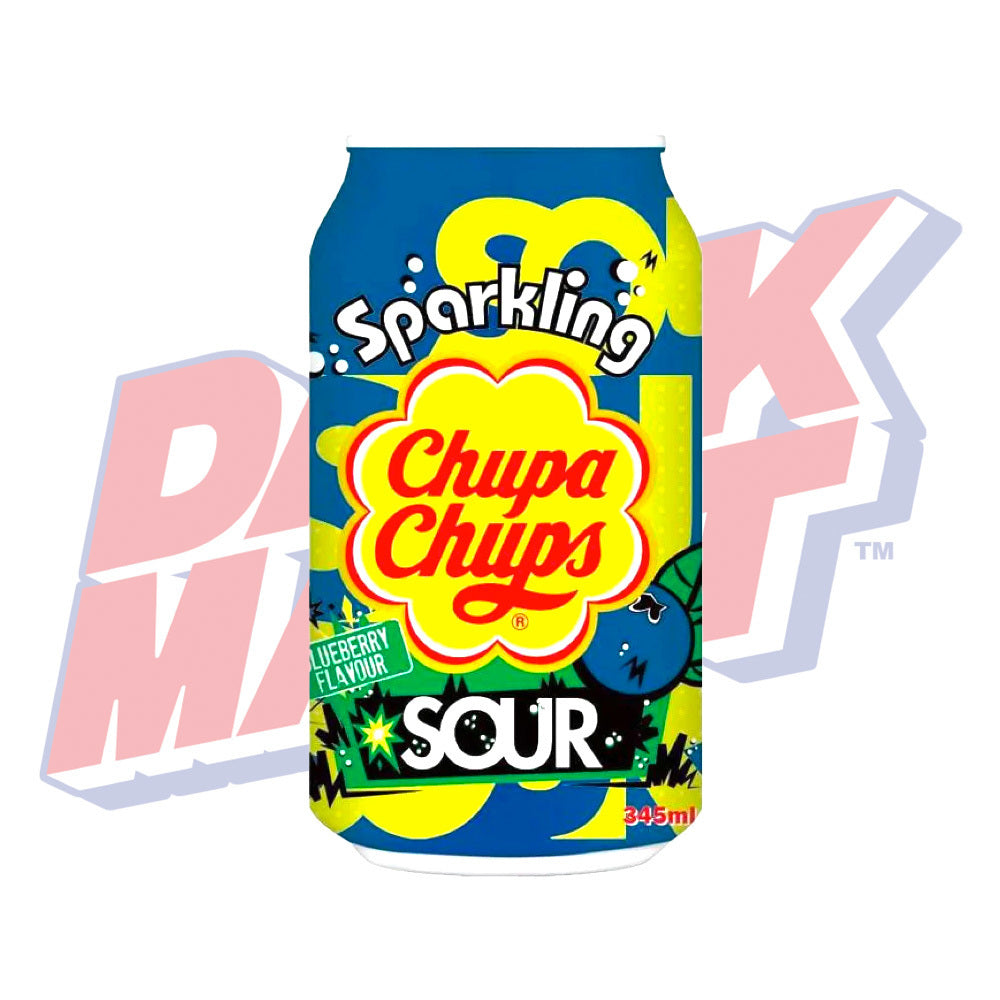 Chupa Chups Sparkling Sour Blueberry (Korea) - 345ml