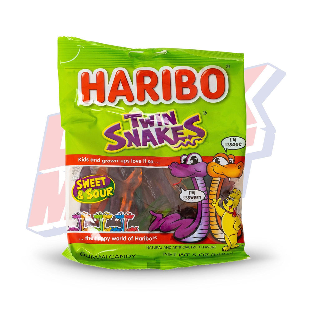 Haribo Twin Snakes Peg Bag - 5oz