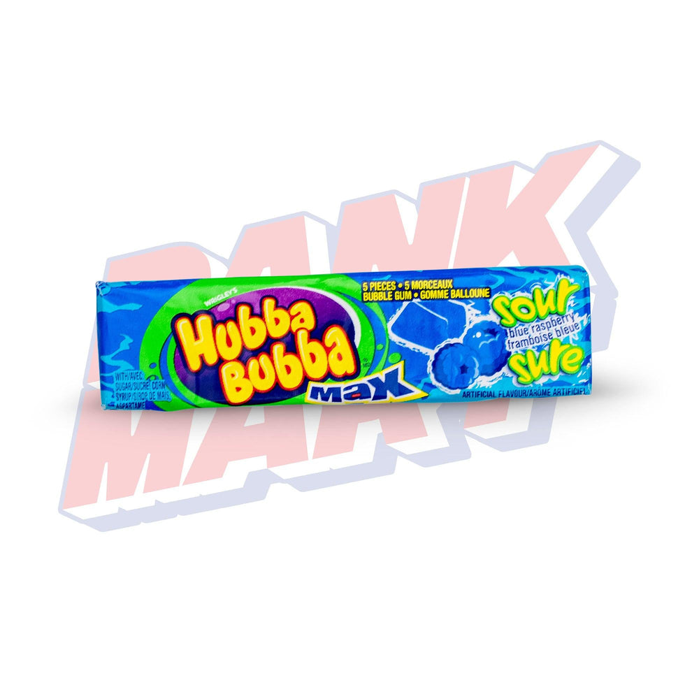 Hubba Bubba Max Sour Blue Raspberry - 5pc