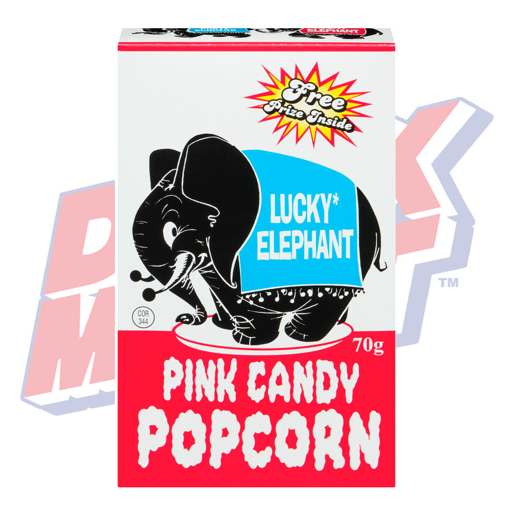 Lucky Elephant Pink Candy Popcorn - 70g